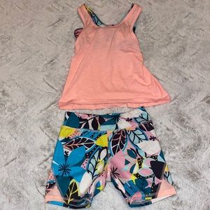 Girls 2 piece athletic outfit